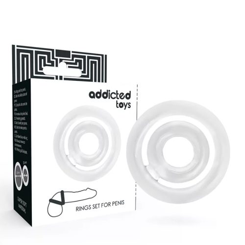Addicted toys potenz c- prsten na penis transparentní – kvalitní intimní kosmetika
