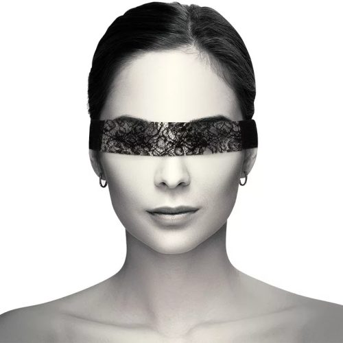 COQUETTE CHIC DESIRE - ČERNÁ KRAJKOVÁ MASKA SE STUHOU