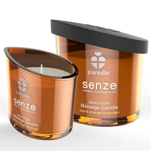 MASÁŽNÍ SVÍČKA SWEDE - SENZE SEDUCTION - hřebíček, pomeranč, levandule