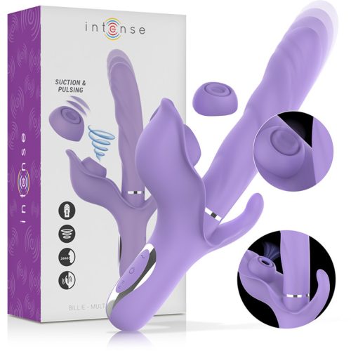 Billie multifunkční nabíjecí vibrátor sávání a pulsace fialová – kvalitní intimní kosmetika