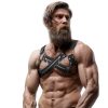 FETISH SUBMISSIVE ATTITUDE -  NASTAVITELNÝ HRUDNÍ POPRUH SE Zipem PRO MUŽE
