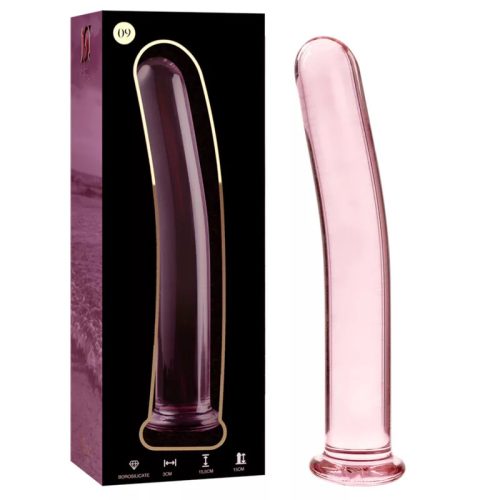 NEBULA BY IBIZA - MODEL 9 DILDO BOROSILIKÁTOVÉ SKLO 15,5 X 2,5 CM RŮŽOVÉ