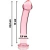 NEBULA BY IBIZA - MODEL 11 DILDO BOROSILIKÁTOVÉ SKLO 16 X 3 CM RŮŽOVÉ