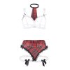 Sexy kostým školáčky s podprsenkou l/xl – kvalitní intimní kosmetika