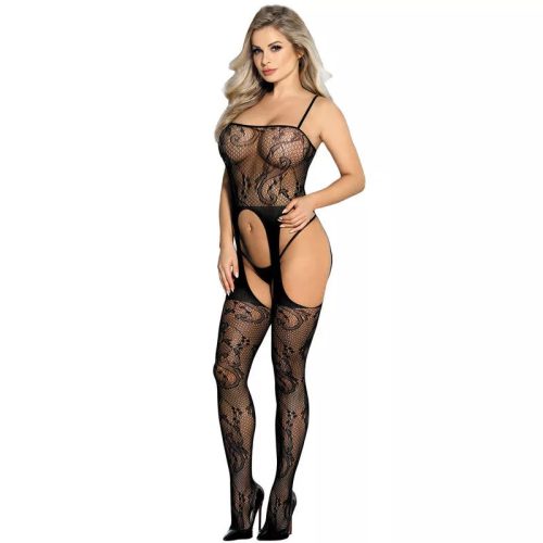 SUBBLIME - 951887 BODYSTOCKING S ČERNÝMI POPRUHY