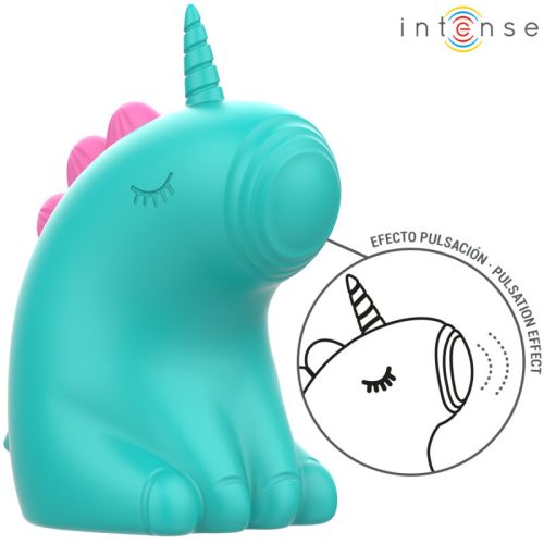 INTENSE Trixie – smyslný zelený jednorožčí stimulátor