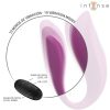 INTENSE - VIBRÁTOR A STIMULÁTOR ANNIE VE TVARU U ANNIE S FIALOVÝM DÁLKOVÝM OVLÁDÁNÍM