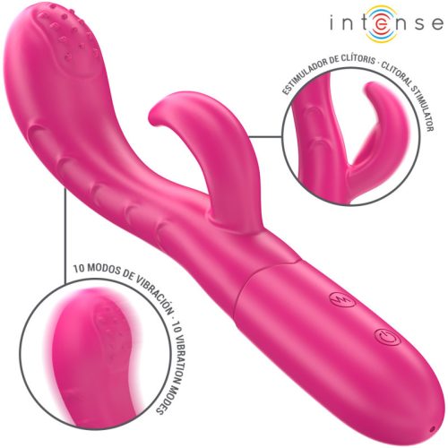 INTENSE Amara – vibrátor s dráždivým jazýčkem, 10 vibračních režimů