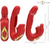 Nathy dvojitý vibrator multifunkční stimulátor s červenými ústy – kvalitní intimní kosmetika